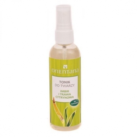 ORIENTANA Tonik do twarzy IMBIR i TRAWA CYTRYNOWA co cery mieszanej 100ml